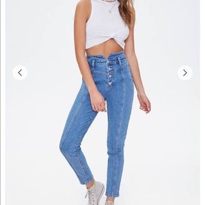 NWT forever 21 high rise skinny jeans- size 27